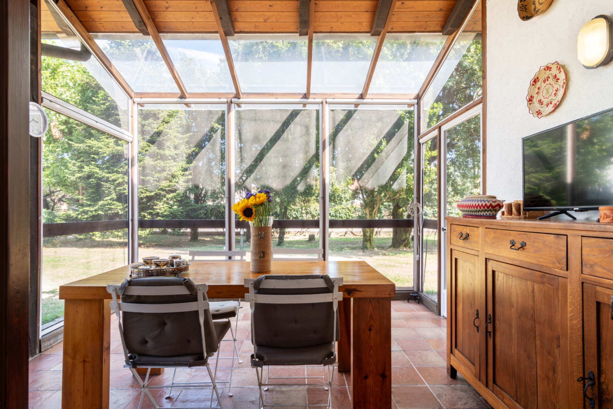 Winter garden interior